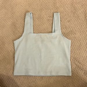 american eagle square neck cropped tank